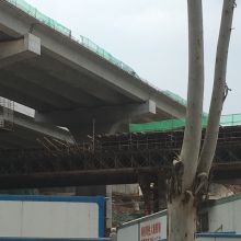 中铁五局广州凤凰山隧道现浇支架4